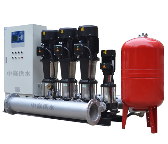 變頻恒壓供水系統(tǒng)主要由PLC、變頻器、觸摸屏、壓力變送器、動(dòng)力及控制線路以及泵組組成